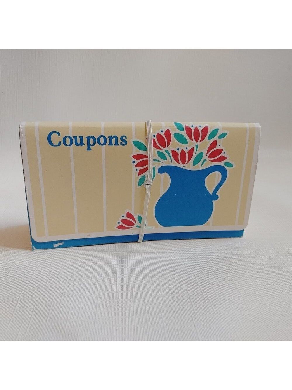 VINTAGE Coupon Binder Accordion Folder 1989 Clever Inflation Busting Tool